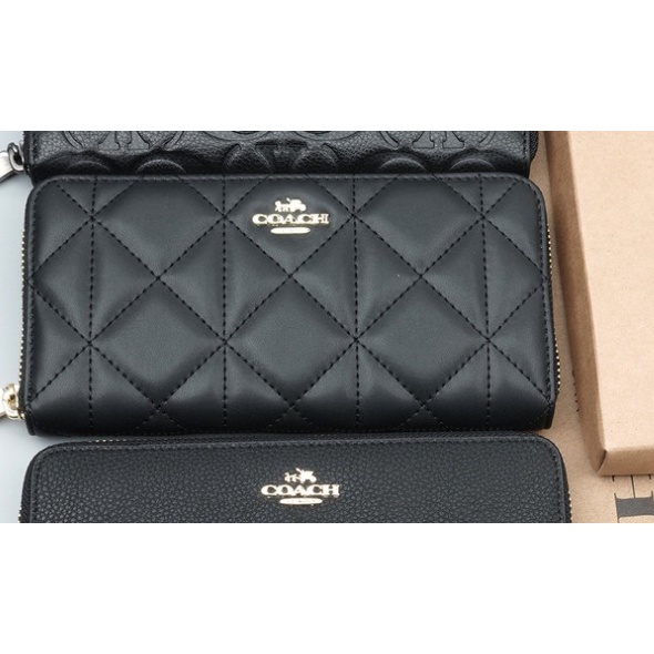 (SameDay Grab) all ada 52372 53637 COACH women Long Wallet Clutch Purchase Certificate
