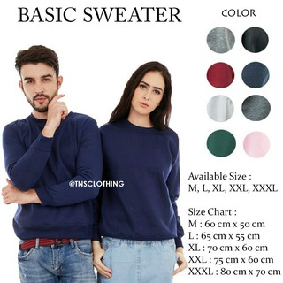 JAKET BASIC SWEATER SIZE M (PRIA & WANITA)  Shopee Indonesia