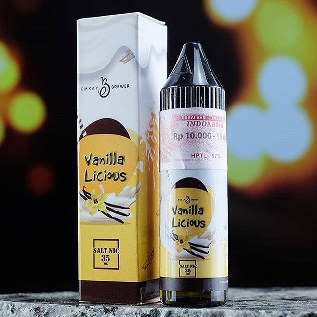 Liquid Saltnic - Emkay Vanilla Licious Salt Nic 15 ML 35 Mg - Vanilla