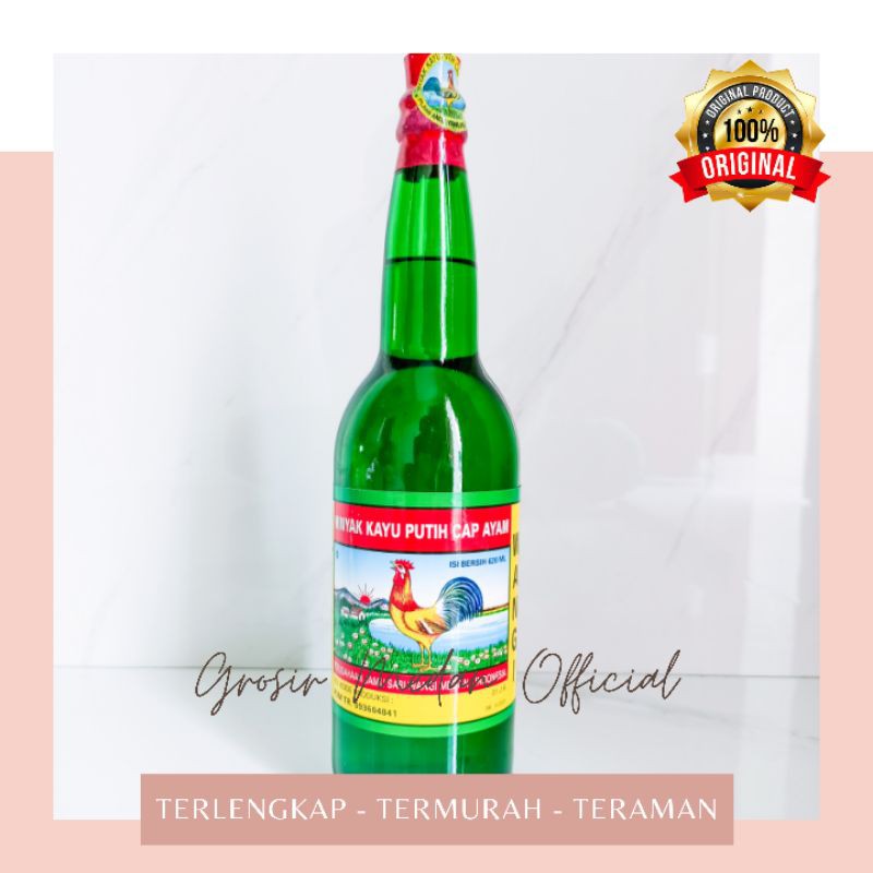 MKP AYAM 620 ML BOTOL BIR MINYAK KAYU PUTIH ORIGINAL ASLI MEDAN