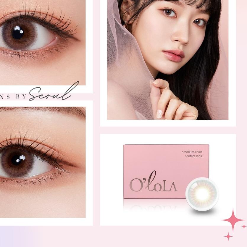BISA COD ✔️LENSBYSEOUL O'lola Blow - Sunset Pink Korea Natural Contact Softlens|RA3