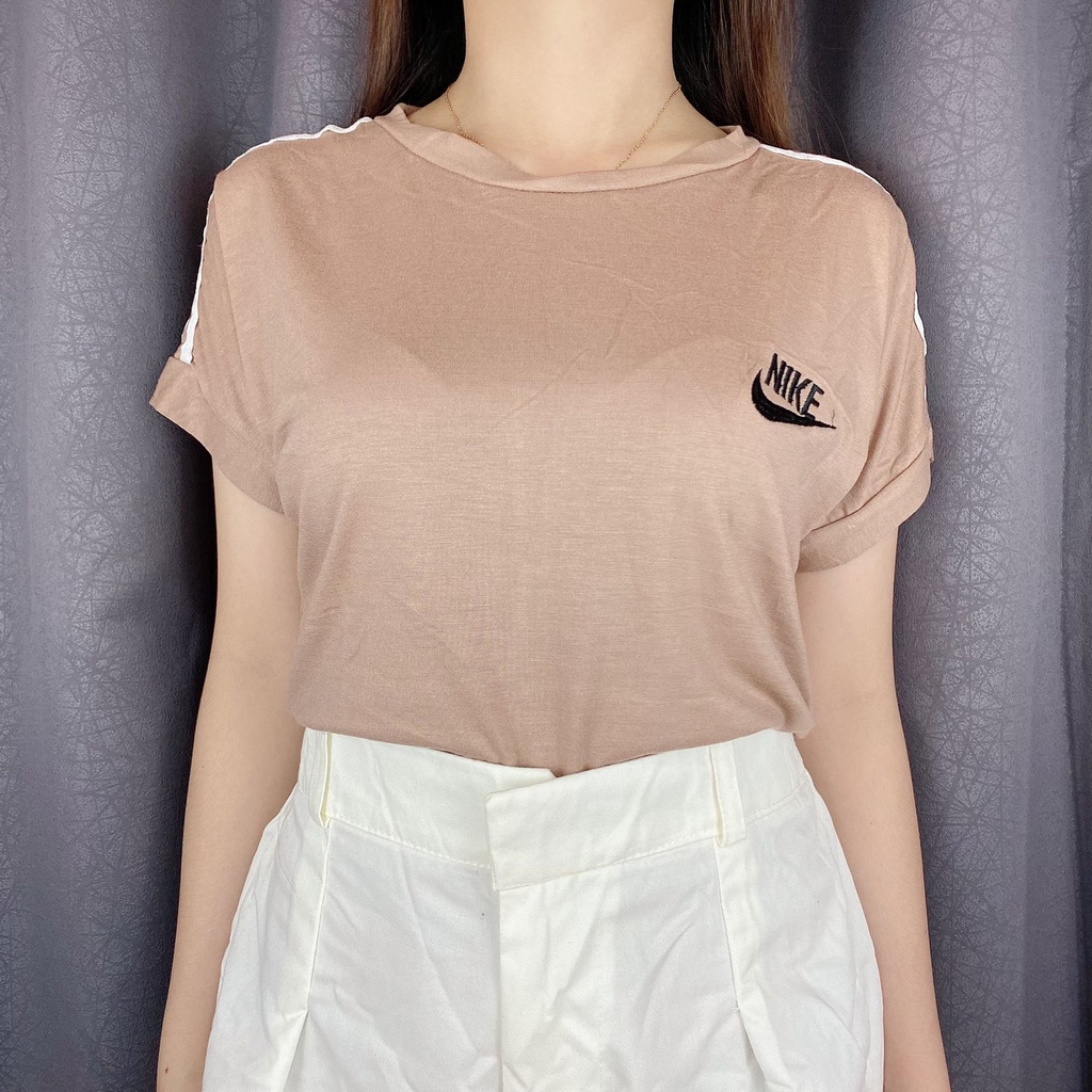 Crop Wanita CROP TOP NKE Bordir List Tangan One size