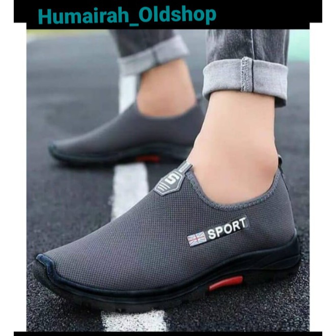 HUMAIRAH-OLDSHOP - sepatu casual slip on ENGLAND SPORT simple tanpa tali terlaris termurah COD sepatu