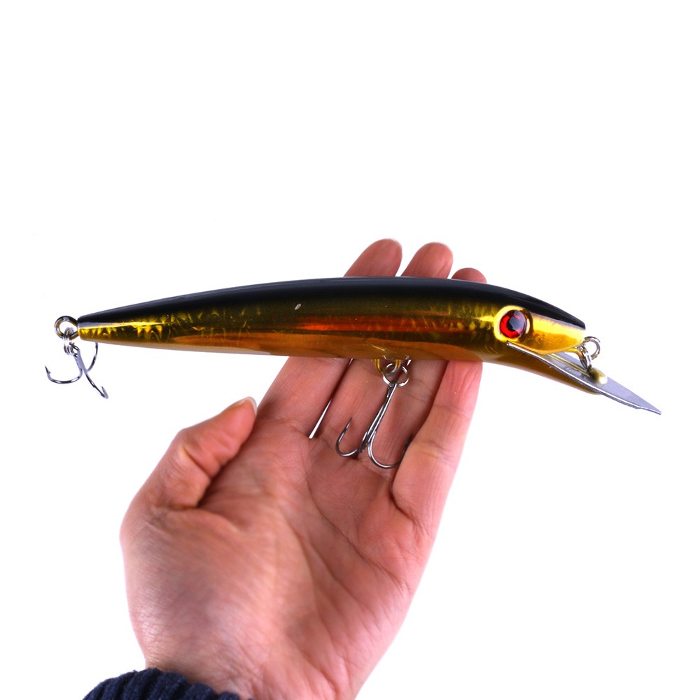 Hengjia 5pcs 19.7cm/45g Minnow Umpan Pancing Ikan Swimbait Fishing Lure metal tongue Sinking Bait