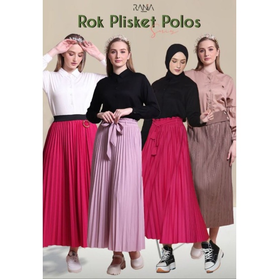 NEW Rok Plisket Premium Polos By Rania Fashion