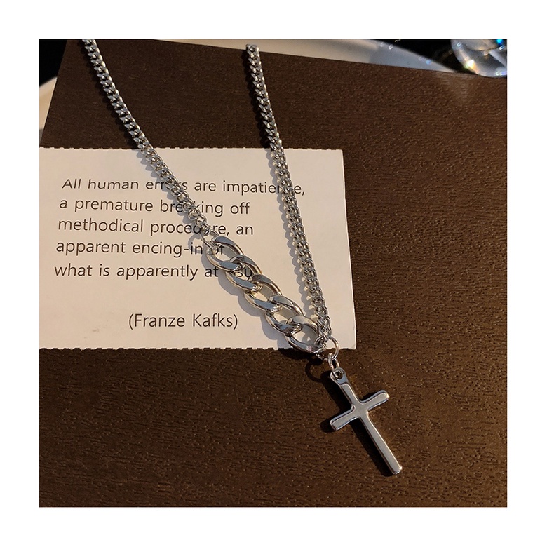 Cross Pendant Necklace Accessories Hip Hop Simple Wild Clavicle Chain