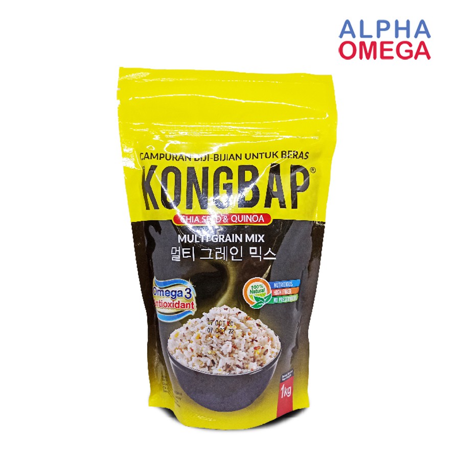 

KONGBAP MULTIGRAIN MIX CHIA SEED & QUINDA 1 KG - BERAS NASI DIET SEHAT