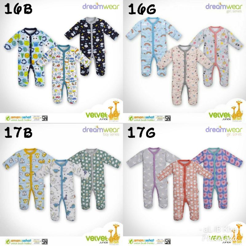 Sleepsuit Velvet Dreamwear Boy / Girl