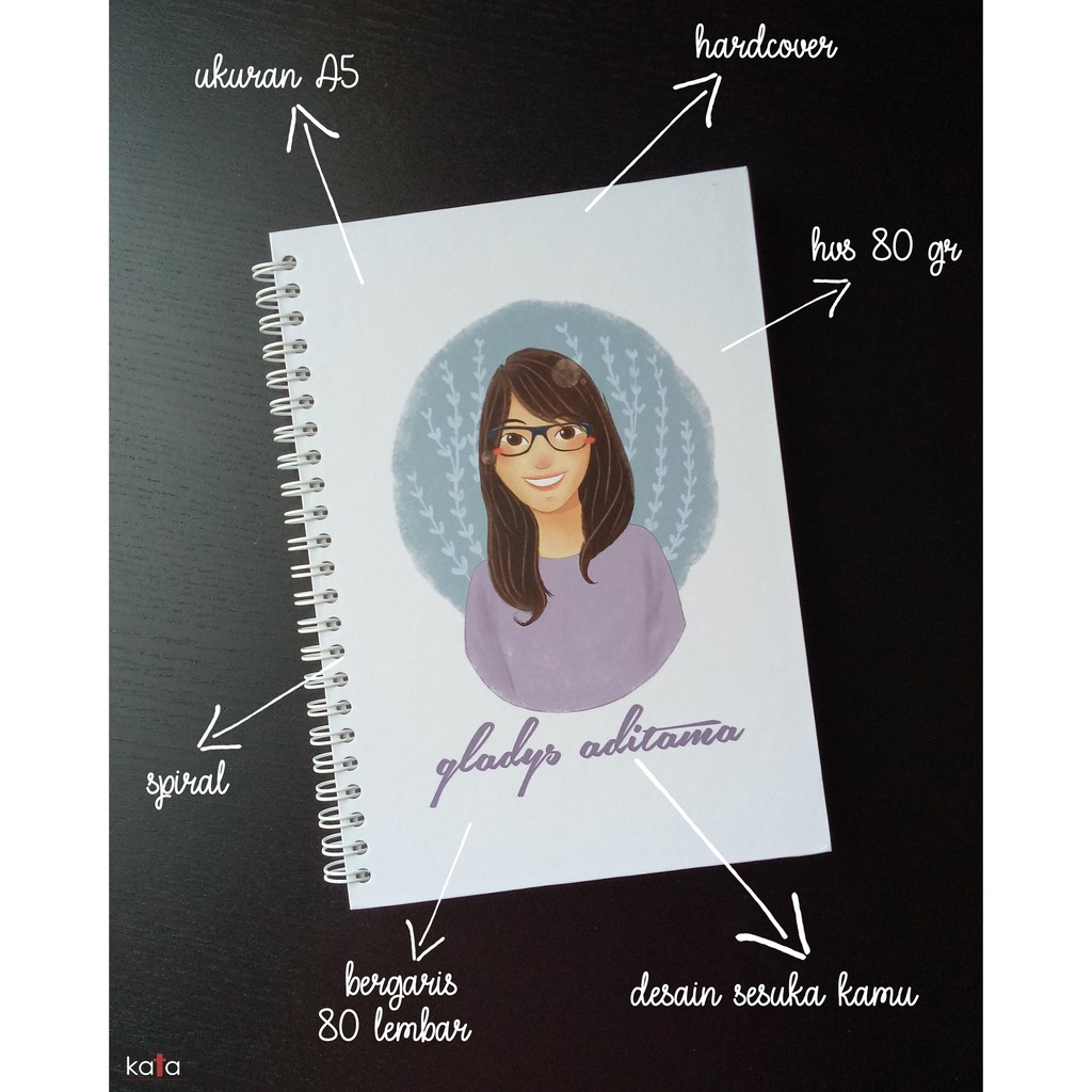 

Custom Notebook Bisa Tambah Ilustrasi Wajah