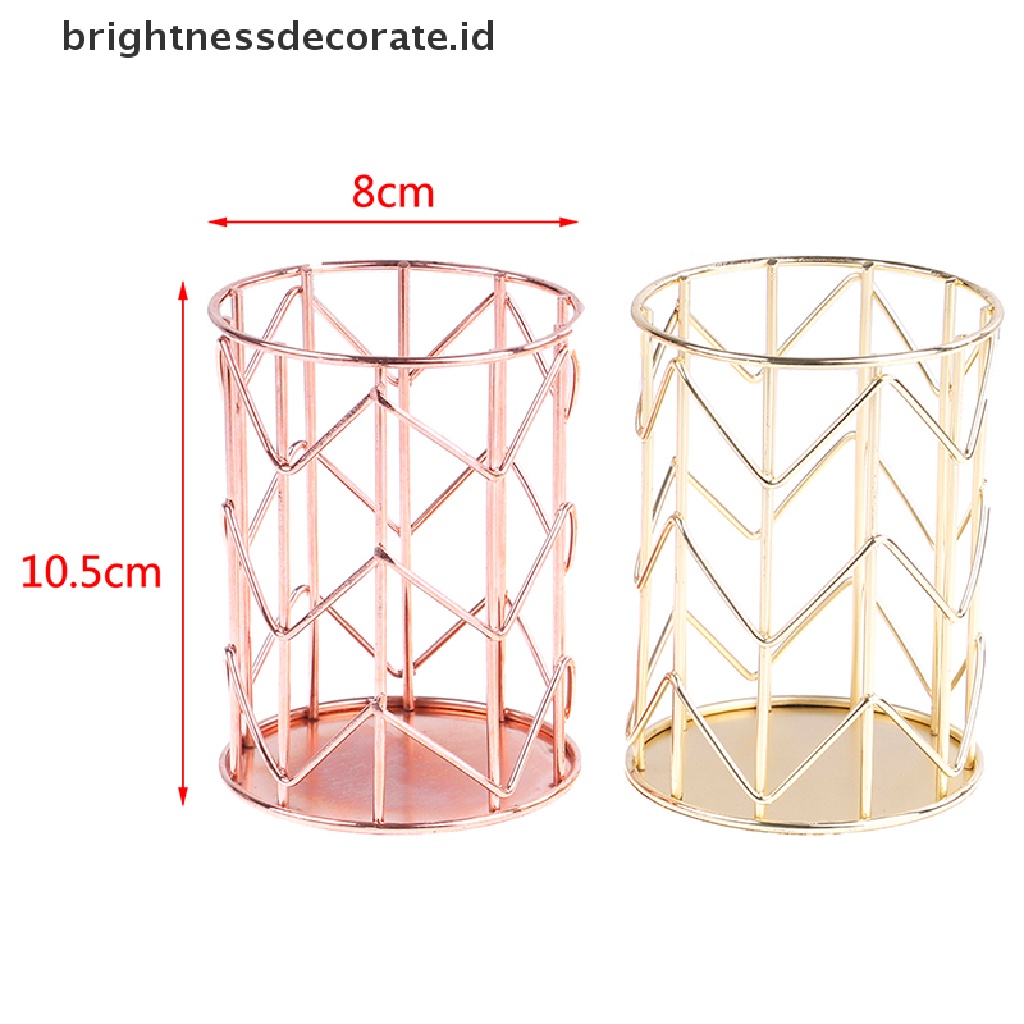 [birth] 1PC Hollow Pen Pencil Pot Holder Makeup Brushes Storage Desk Container Organizer [ID]