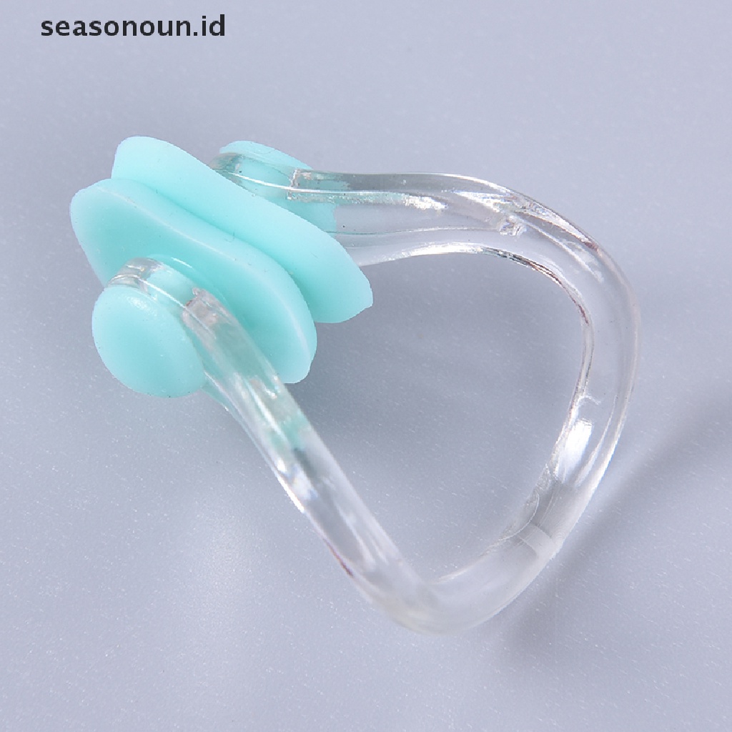 (seasonoun) 10pcs Klip Hidung Bahan Silikon Lembut Nyaman Untuk Berenang / Diving / Surfing