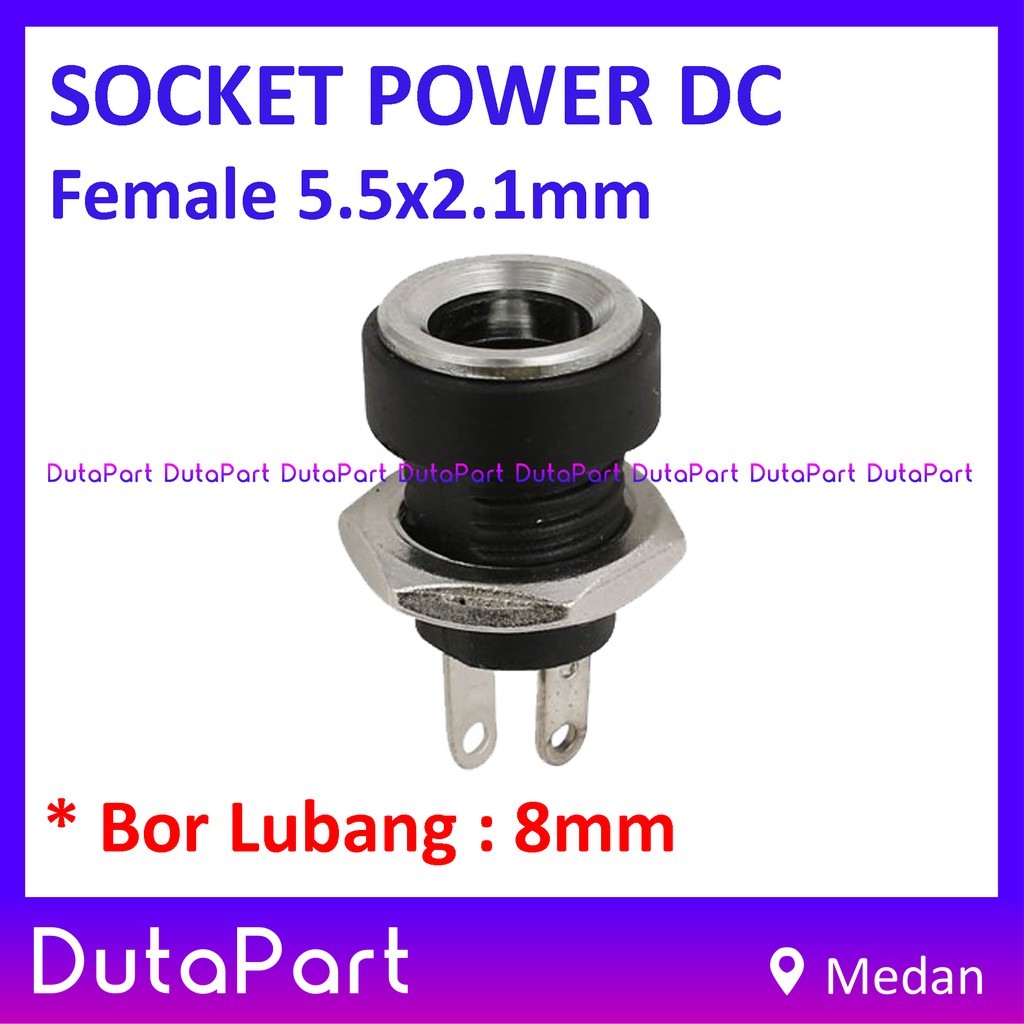 Socket Power Supply DC Female 5.5x2.1mm Panel Mount Soket Jack Betina