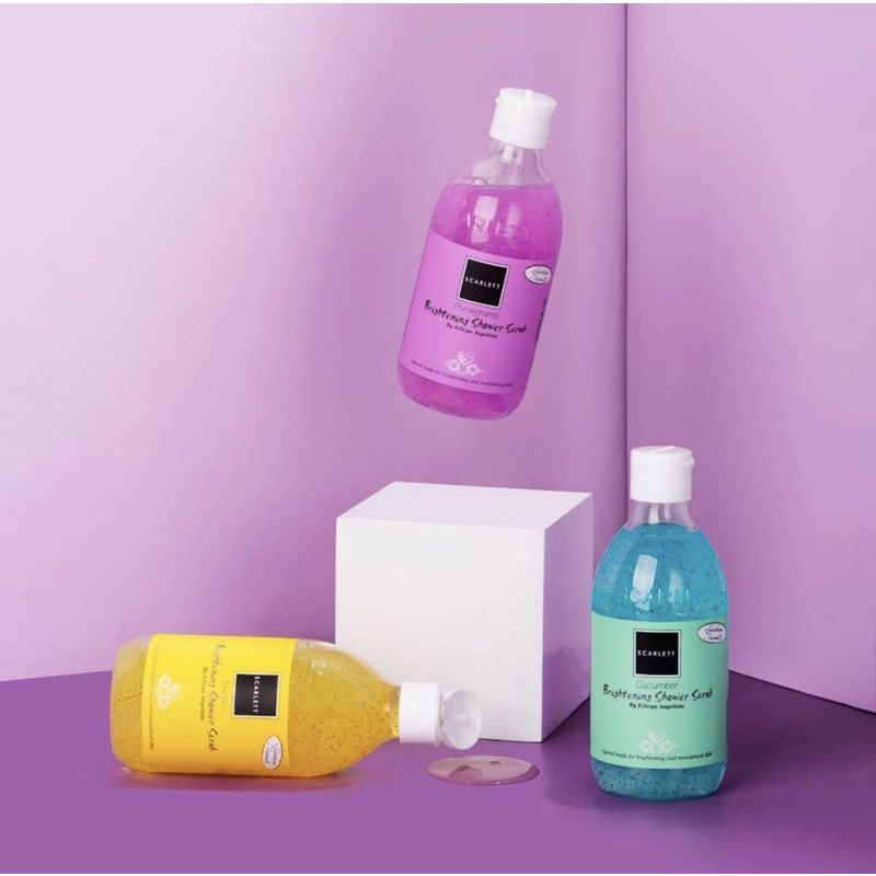 Whitening Shower Scrub (sabun mandi) scarlet