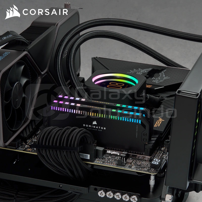 Corsair Dominator PLATINUM RGB 32GB (2 x 16GB) DDR5 5600MHz - Black CMT32GX5M2B5600C36 Memory RAM