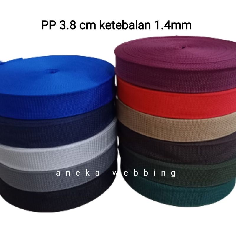 Webbing 3.8 cm PP (polipropilena) meteran