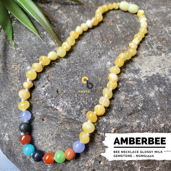 Kalung Amber Bayi &amp; Anak by AMBERBEE Premium Gemstone NGMG152