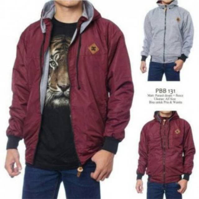 JAKET DC BOLAK BALIK COWOK