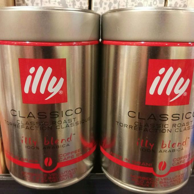 

=====] illy Coffee Beans Caffeinated Classico 250 gr Can