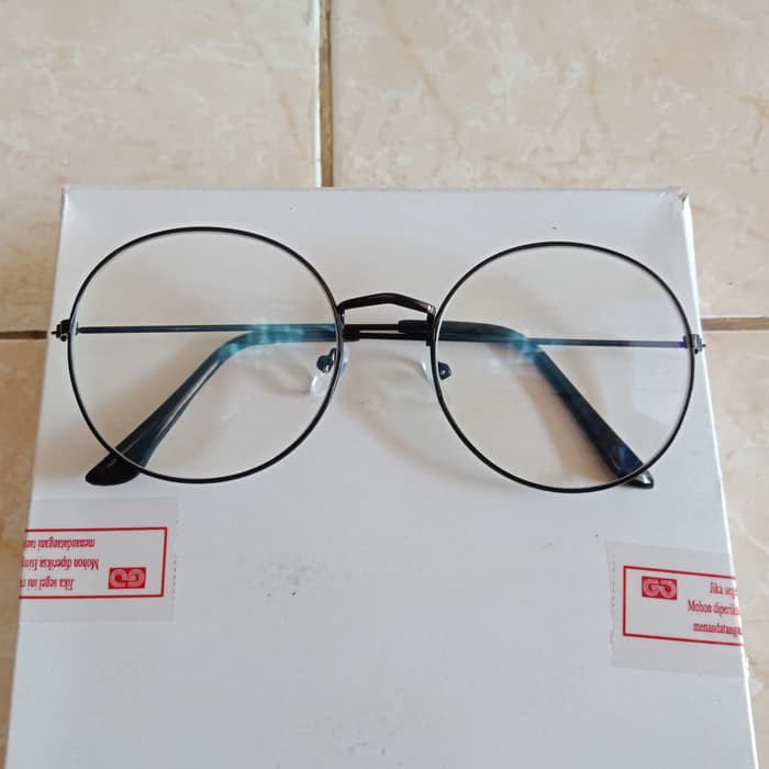 KACAMATA KOREA ANTI RADIASI OVAL BULAT BARU