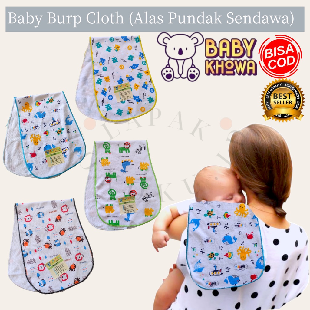 Celemek Pundak Slaber bayi Burp Bib multifungsi BABY KHOWA Lembut 100% Alas Pundak Sendawa Celemek JUMBO Slabber Bib Bayi Tatakan Iler Bayi