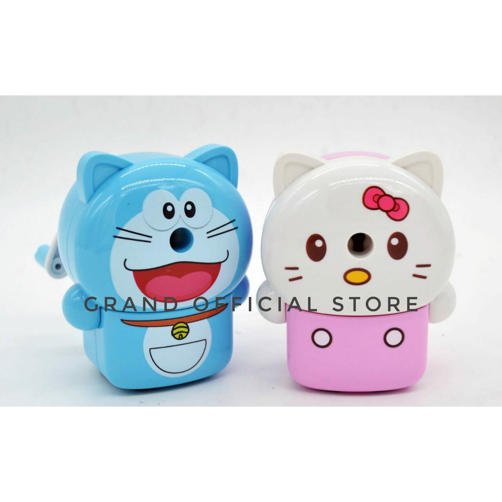 

[GRAND] RAUTAN MEJA / SERUTAN PUTAR / RAUTAN PENSIL MOTIF DORAEMON / HELLO KITTY