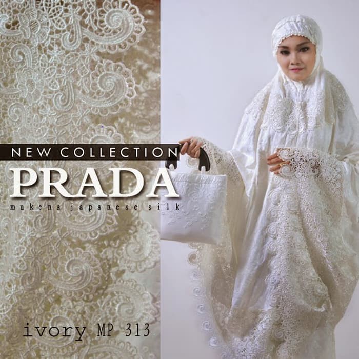 Bestseller Fashion Mukena Dewasa Mukena Premium Sutra Paris Prada Full Bordir High Quality