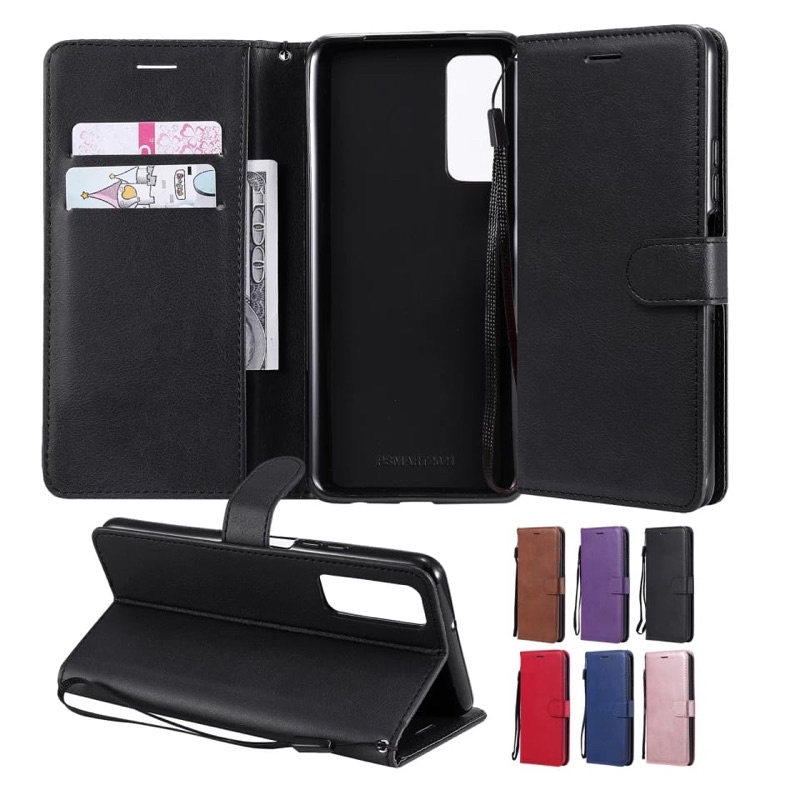 Leather Case Flip Cover Wallet INFINIX HOT 12 12i PLAY NOTE 7 8 9 10 11 PRO Leather Case Dompet Kulit Casing Lipat