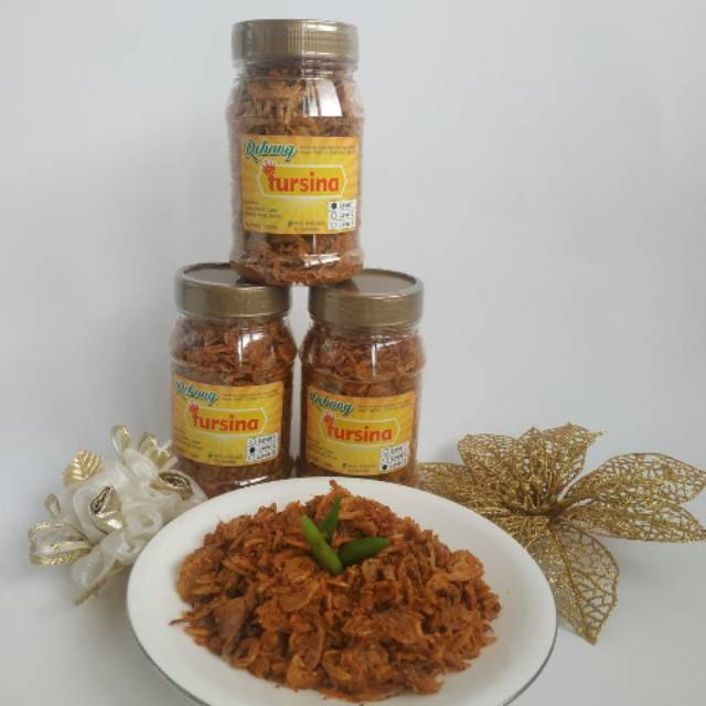

REBANG - REBON BAWANG TURSINA FOOD 90 GRAM (FREE PACKING BUBBLE WRAP)