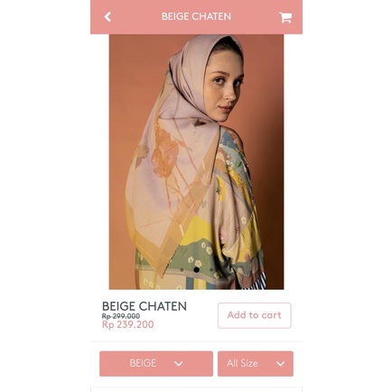 Ria miranda x Cotton ink Hijab preloved