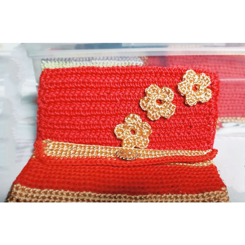 

dompet angpao imlek rajut pertama /kantong angpao imlek rajut pertama /pouch angpao imlek rajut
