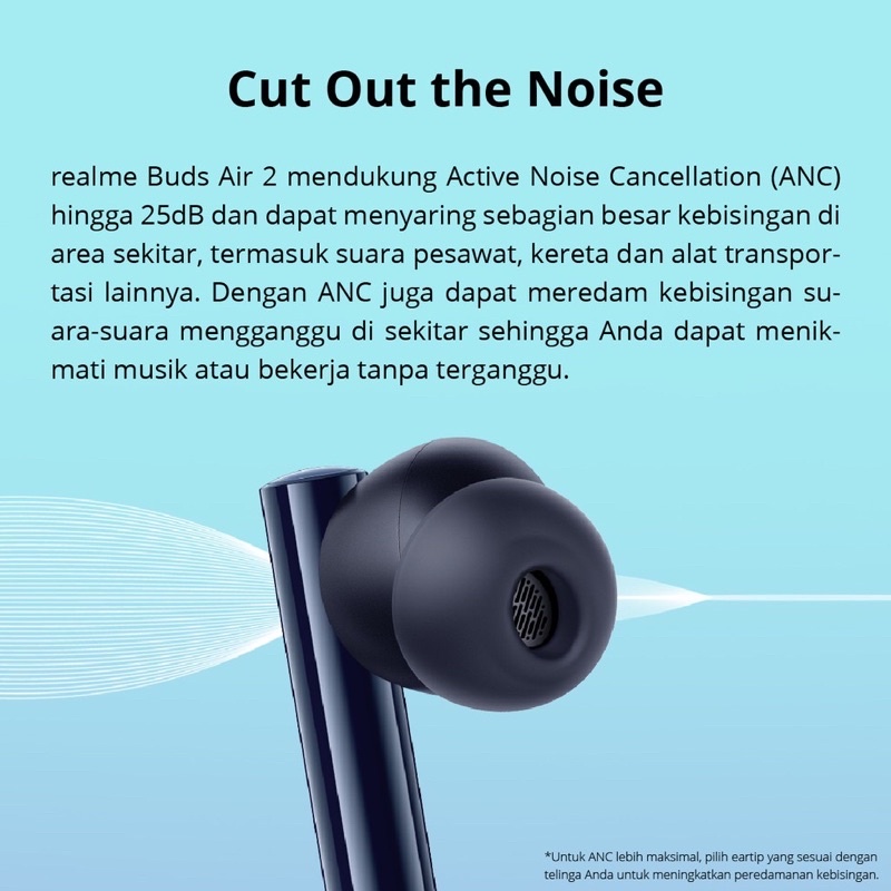 Realme Buds Air 2 [Active Noice Cancellation, 25hr Total Playback, Wear Detection]