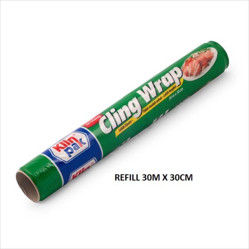 KLINPAK cling wrap BOX/REFFIL 30 X 30 CM pembungkus makanan