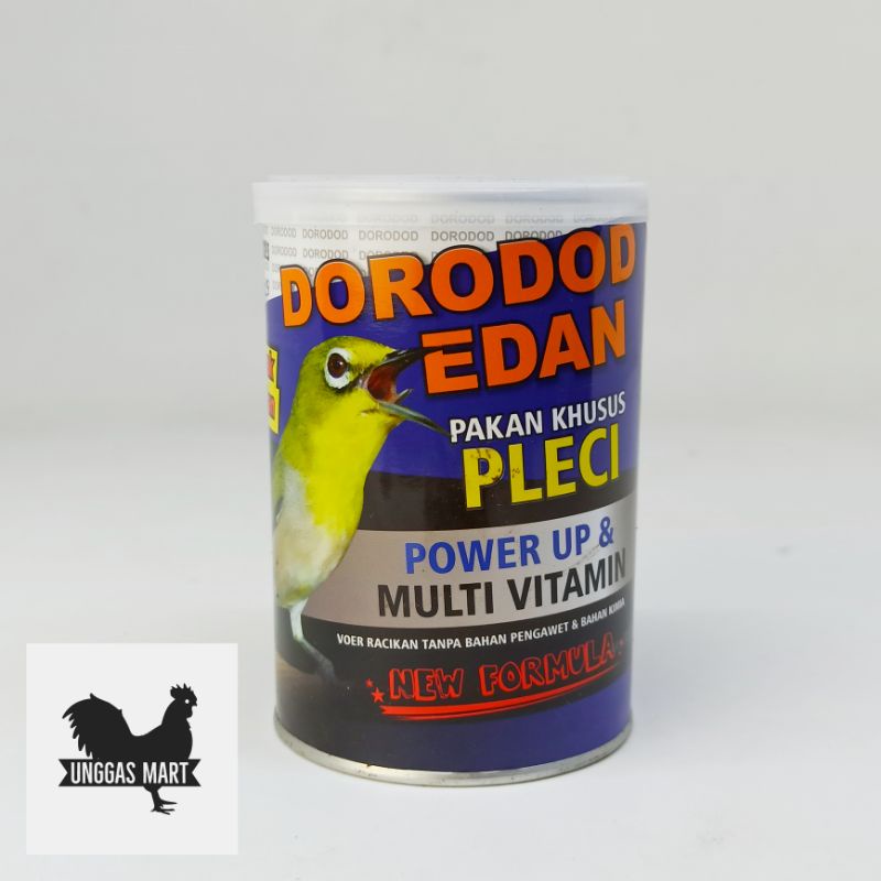 PAKAN PLECI MAKANAN PENGGACOR BURUNG PLECI DORODOD EDAN POWER UP & MULTIVITAMIN VOER PUR KASAR