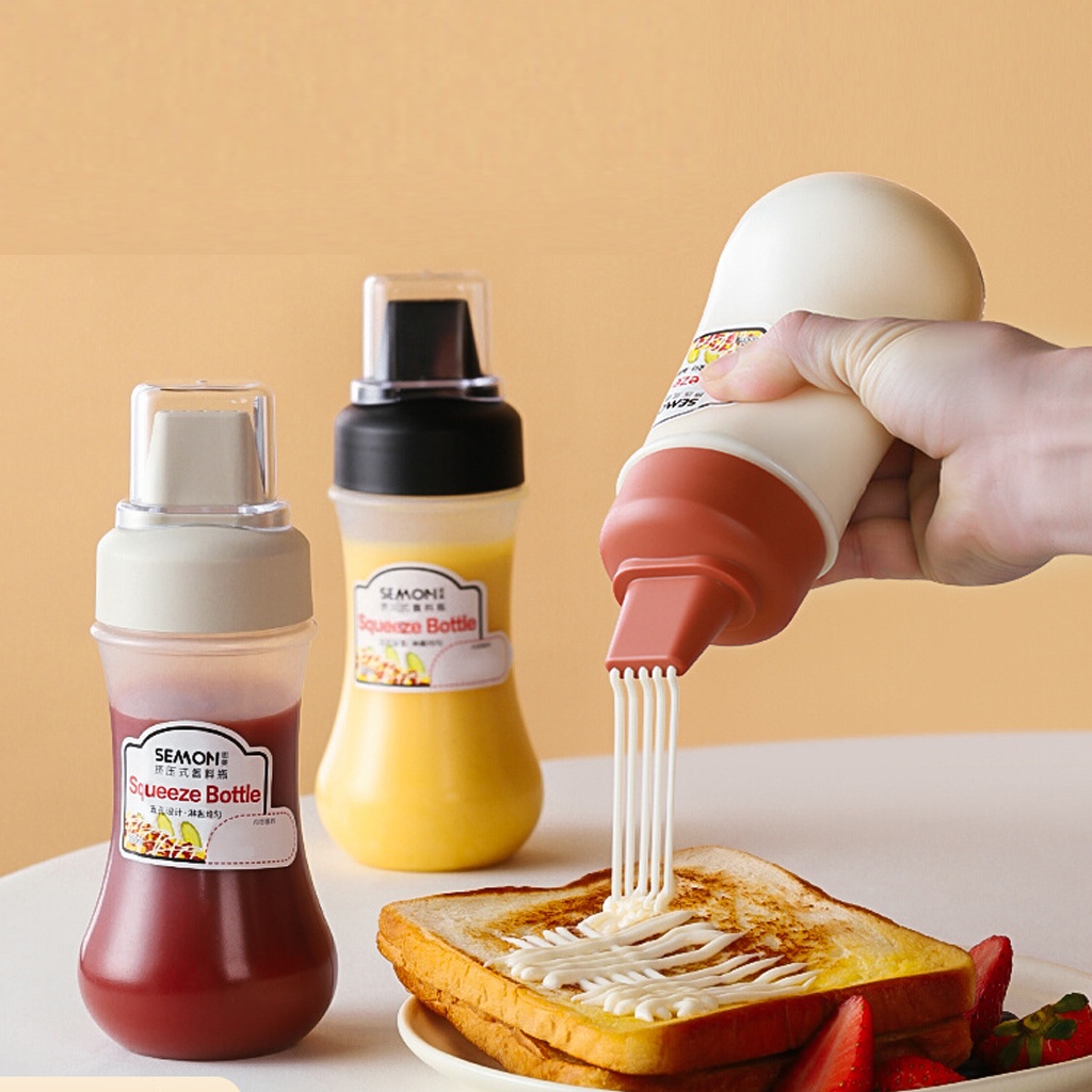 Murmerofficial Botol Saus / Botol Minyak / Botol Kecap Saos Portable 350ml Bahan Plastik R694 R697