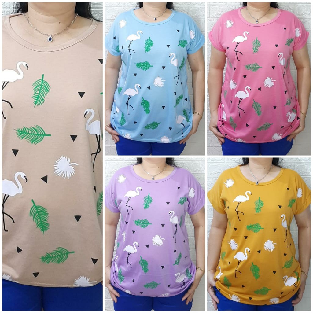 KAOS BIG SIZE CEWEK FULL PRINT | KAOS JUMBO MURAH MERIAH | ATASAN CEWEK XXL | BAJU JUMBO XXL CEWEK