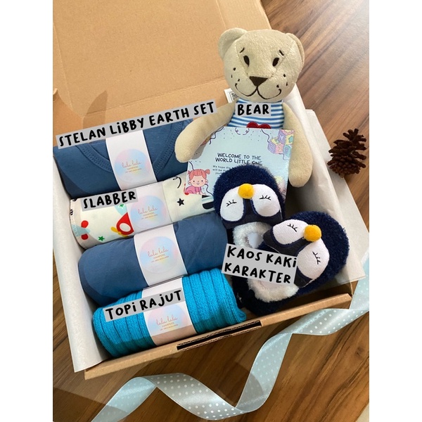Hampers Parcel Paket Gift Set Kado Hadiah Newborn Baby Bayi Lahiran Velvet Box 1