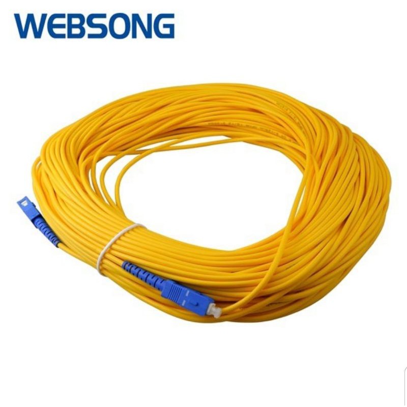 Kabel Fiber Optic Patch Cord SC to SC UPC 50M Indihome WEBSONG