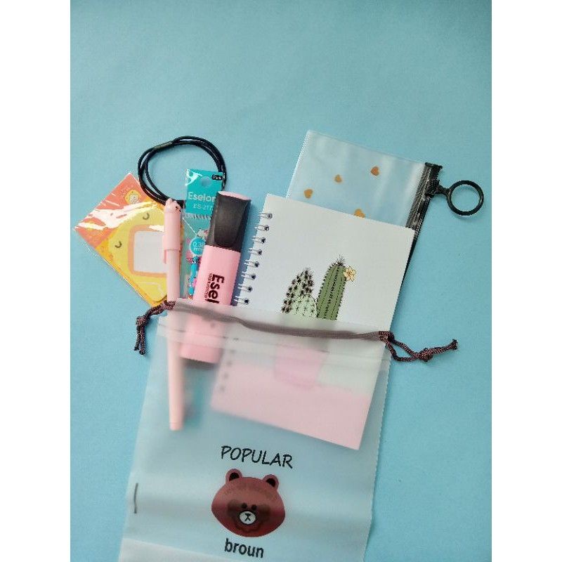 

Alat Tulis Aesthetic Fancy Kaktus 8in1