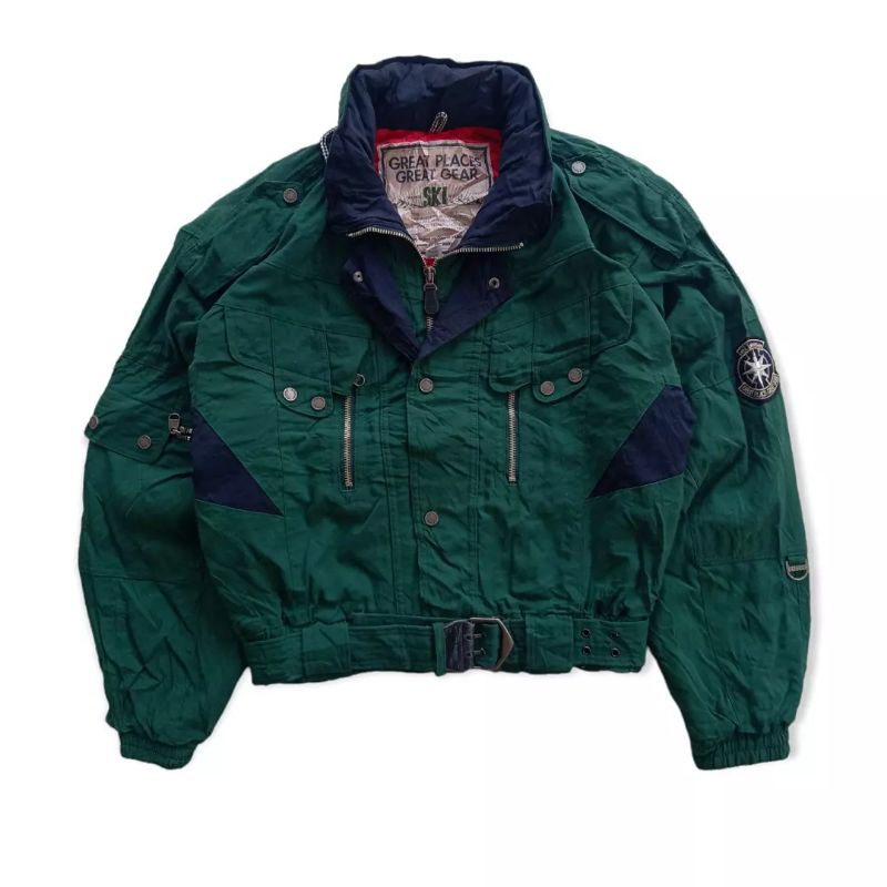 Jaket Racing Ellesse vintage goldwin ski crop original bomber second brand