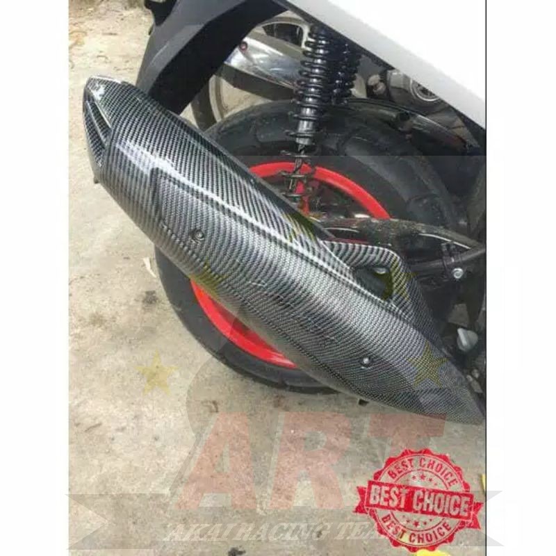 Cover knalpot Karbon Nemo Nmax Old 2015-2019 Kualitas Terbaik