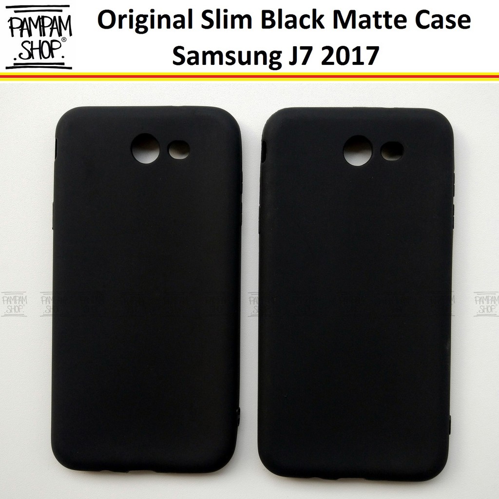 Soft Case Slim Black Matte Samsung J7 2017 Ultrathin Silikon Silicone Softcase Blackmatte Hitam