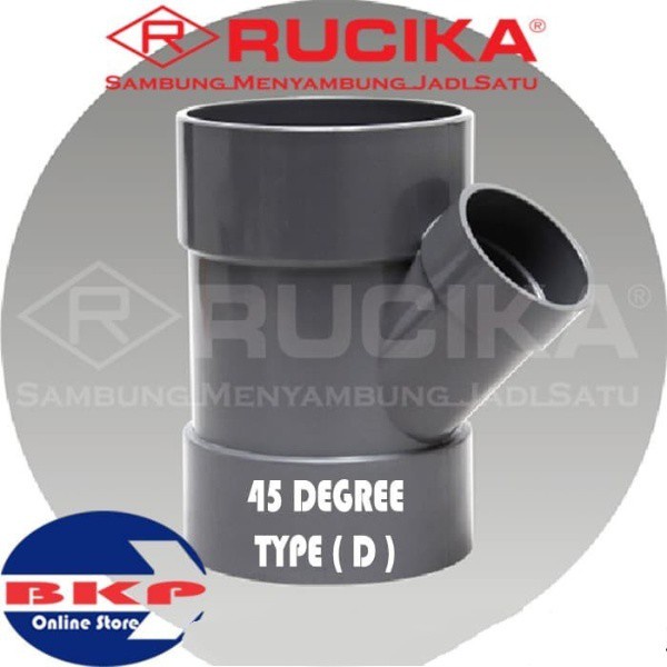 Y BRANCH 1 1/2 INCH (D) PVC RUCIKA / SAMBUNGAN PIPA READY STOK
