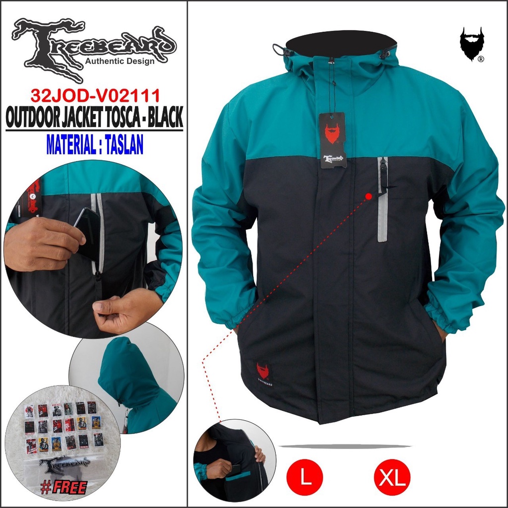 JAKET PARASUT OUTDOOR RIDE TREEBEARD PREMIUM