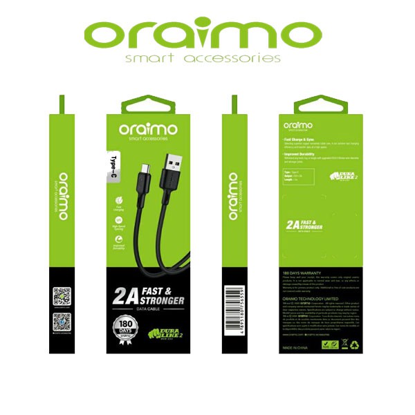 Oraimo Kabel Data Type-C Android USB Cable Fast Charging OCD-C53
