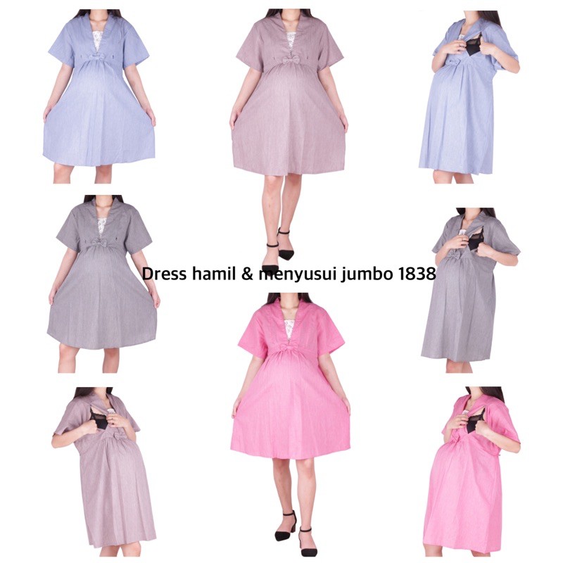 Baju hamil dres hamil jumbo dan menyusui 1838