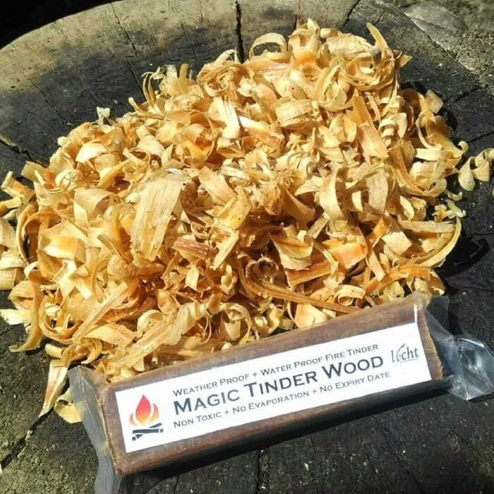 Eksklusif Magic tinder wood survival fire starter Terlaris