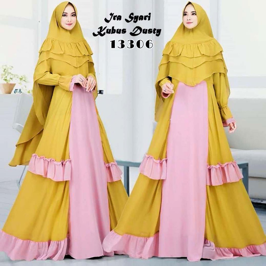 MAXI DRESS WANITA FASHION TRENDI KEKINIAN IRA GAMIS PESTA JUMBO