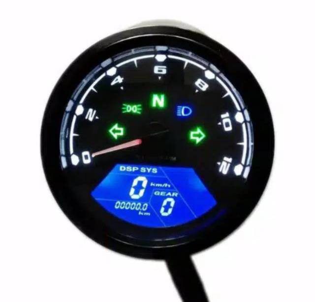 speedometer Spidometer digital tachometer mobil motor rpm gear position Universal