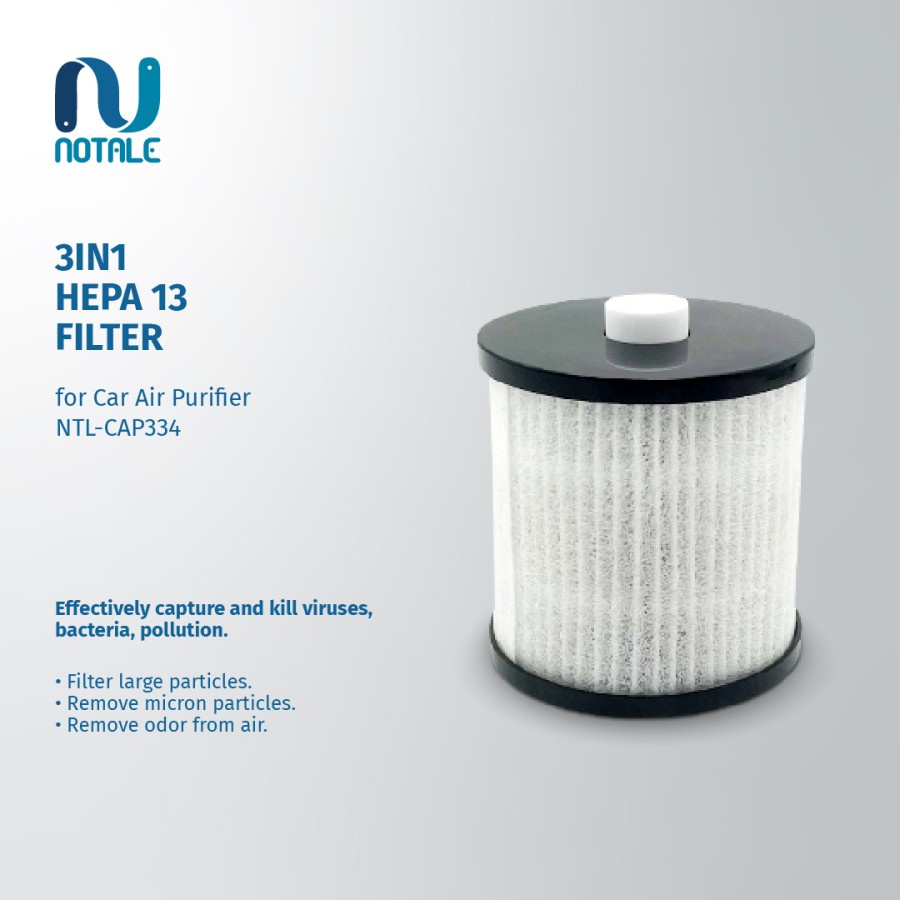 Replacement Filter HEPA H13 For Notale Car Air Purifier