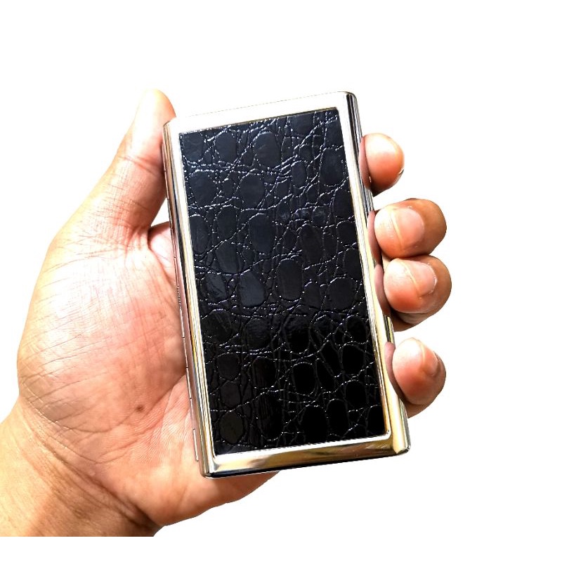 Card Holder Stainless synthetic skin / Kotak penyimpanan kartu premium